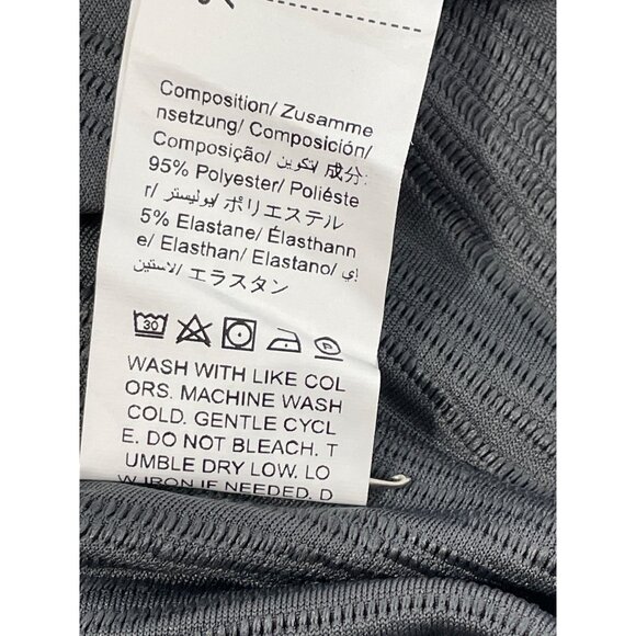 Dazy Shirt Size XL Textured Button Front Long Sleeve Gray Career Business Casual - Picture 6 of 8